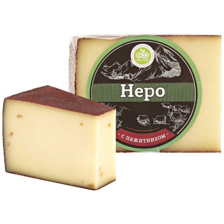 Сыр полутвердый Eco Village Неро с пажитником 45% 0.2-0.3 кг