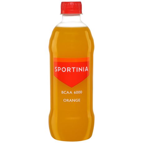 Напиток Sportinia BCAA 6000 спортивный со вкусом апельсина 0.5 л