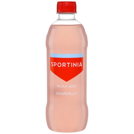 Напиток Sportinia BCAA 6000 спортивный со вкусом грейпфрута 0.5 л