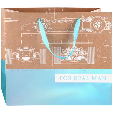 Пакет бумажный подарочный Magic Pack Для настоящего мужчины 324х26х127 мм