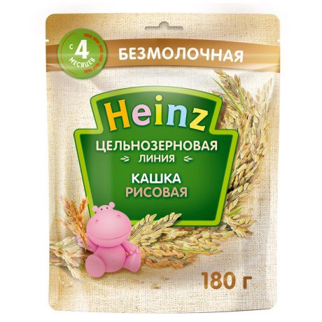 Каша рисовая Heinz цельнозерновая безмолочная быстрорастворимая с 4 месяцев 180 г