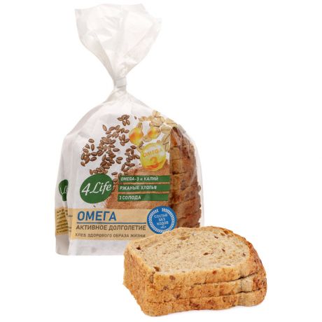 Хлеб Нижегородский хлеб 4Life Омега 270 г в нарезке
