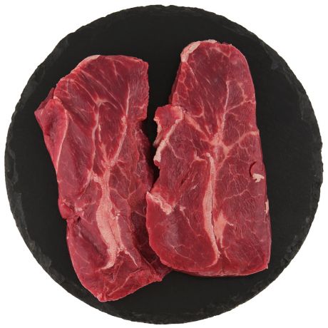 Стейк из мраморной говядины Мясники Топ Блейд охлажденный 0.2-0.6 кг