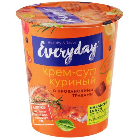 Крем-суп Everyday куриный с прованскими травами и бородинскими сухариками 32 г