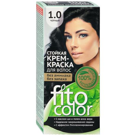 Крем-краска для волос Фито Косметик Fitocolor стойкая оттенок 1.0 Черный