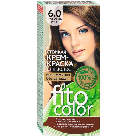 Крем-краска для волос Фито Косметик Fitocolor стойкая оттенок 6.0 Натуральный русый