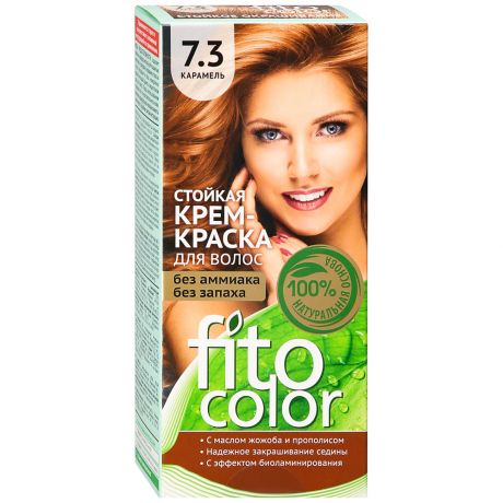 Крем-краска для волос Фито Косметик Fitocolor стойкая оттенок 7.3 Карамель