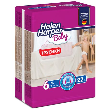 Подгузники-трусики Helen Harper baby размер 6 XL 18+ кг 22 штук