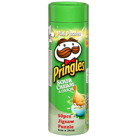 Пазл Pringles тип Sour Cream and Onion цвет зеленый 8x24 см (50 деталей)