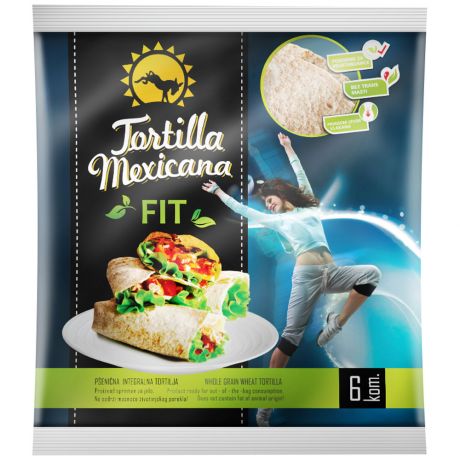 Тортилья Tortilla Mexicana PIP цельнозерновая 390 г
