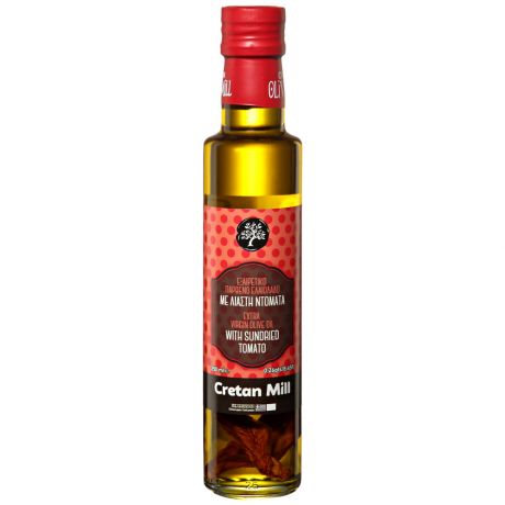 Масло оливковое Cretan Mill E.V. с сушеными томатами 0.25 л