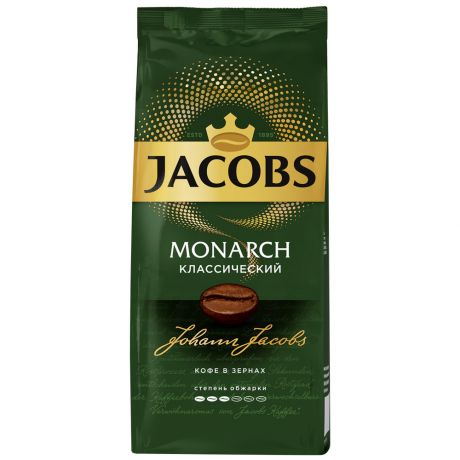Кофе Jacobs Monarch Классический в зернах 230 г