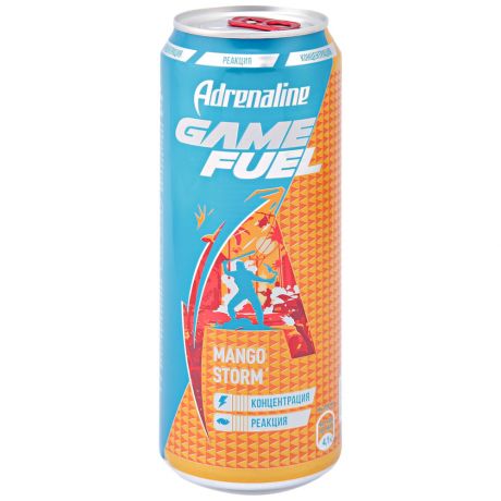 Энергетический напиток Adrenalin Rush Game Fuel Манго 0.45 л