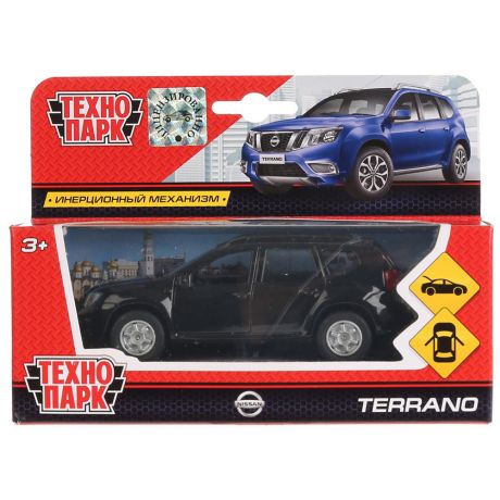 Машина Технопарк металлическая инерционная Nissan Terrano 12 см