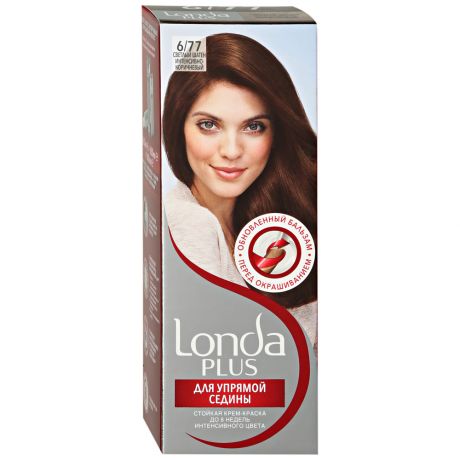 Крем-краска для волос Londa Londa Plus стойкая оттенок 6.77 светлый шатен интенсивно-коричневый 110 мл