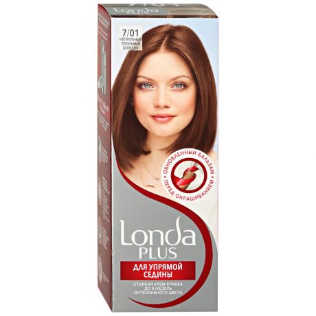 Крем-краска для волос Londa Londa Plus стойкая оттенок 7.01 натуральный пепельный блонд 110 мл