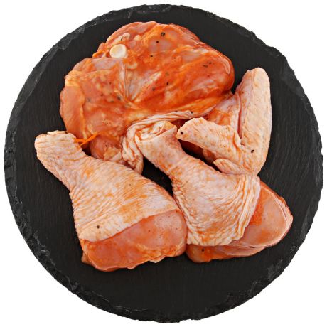 Микс из мяса цыплят-бройлеров Петруха Барбекю в маринаде охлажденный 1.1-1.5 кг