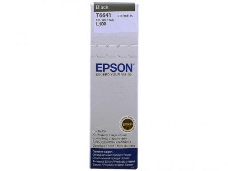 Чернила Epson C13T66414A для для L100 L110 L210 L300 L355 7500стр Черный