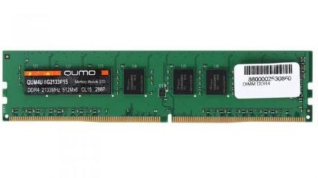Оперативная память 8Gb PC4-17000 2133MHz DDR4 DIMM QUMO QUM4U-8G2133P15
