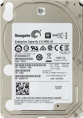 Жесткий диск 2.5" 2Tb 7200rpm Seagate SAS ST2000NX0273