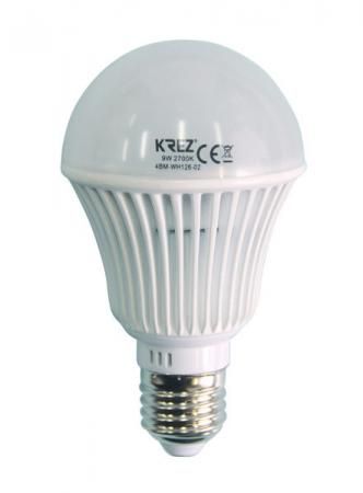 Лампа светодиодная груша KREZ E27 9W 2700K 4BM-WH126-02