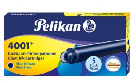 Картридж Pelikan Giant GTP/5 (310607) Blue-Black чернила для ручек перьевых (5шт)