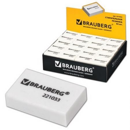 Ластик BRAUBERG 221033 1 шт прямоугольный