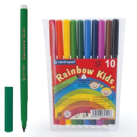 Набор фломастеров Centropen Rainbow Kids 7550/10 1 мм 10 шт 151179