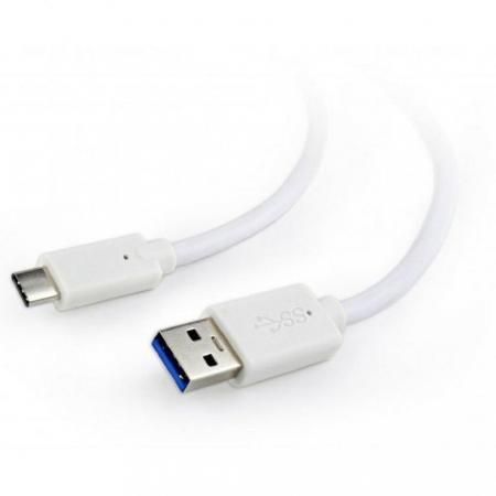Кабель USB 3.0 Type-C 1м BION BNCCP-USB3-AMCM-1M-W круглый белый