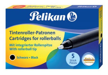 Картридж роллер Pelikan KM/5 5 шт черный PL946483