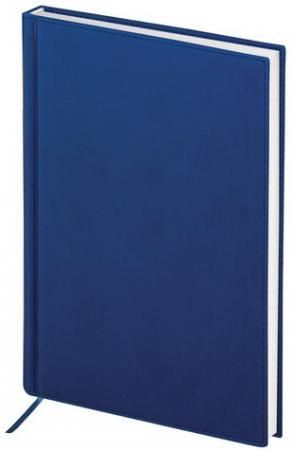 Ежедневник BRAUBERG полудатированный, А5, 138х213 мм, "New York", под гладкую кожу, 192 л., синий, 125955