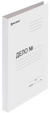 Папка без скоросшивателя "Дело", картон мелованный, плотность 440 г/м2, до 200 листов, BRAUBERG