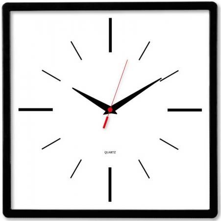 Часы настенные аналоговые Бюрократ WallC-S61P черный