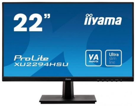 Монитор 22" iiYama XU2294HSU-B1 черный VA 1920x1080 250 cd/m^2 4 ms HDMI DisplayPort VGA Аудио USB