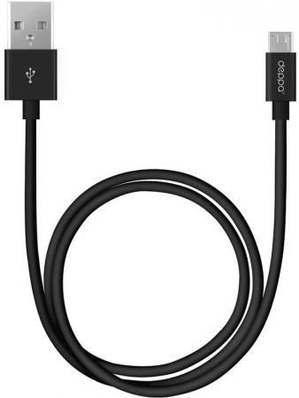 Кабель microUSB 3м Deppa 72229 круглый черный