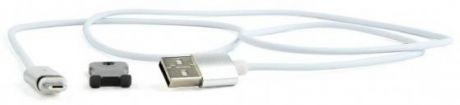 Кабель microUSB 1м Cablexpert CC-USB2-AMmUMM-1M круглый белый