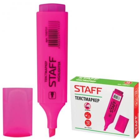 Текстовыделитель STAFF Текстмаркер 1-5 мм розовый