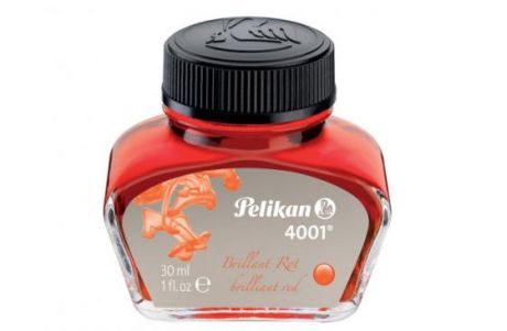 Флакон с чернилами Pelikan INK 4001 78 (301036) Brilliant Red чернила красные чернила 30мл для ручек перьевых