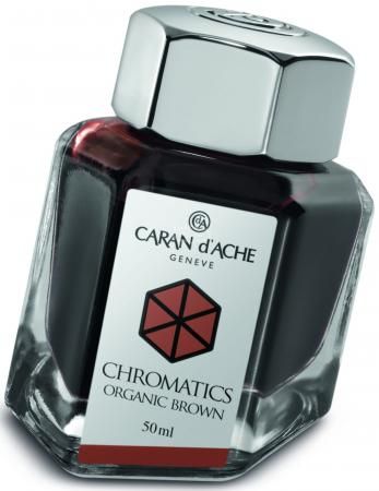 Флакон с чернилами Carandache Chromatics Organic Brown чернила коричневый 50мл 8011.049