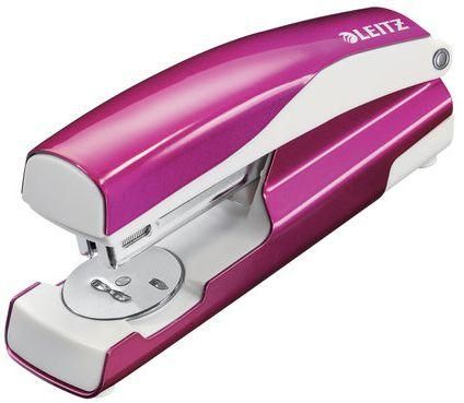 Степлер LEITZ "NeXXt", №24/6-26/6, металлический, до 30 листов, розовый металлик, блистер, 55022023