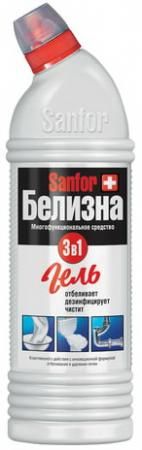 Средство для отбеливания и чистки тканей 1 кг, "Белизна" SANFOR 3в1 (Санфор 3в1), гель, 2730