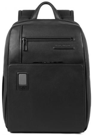 Рюкзак для ноутбука 14" Piquadro Akron кожа черный CA3214AO/N