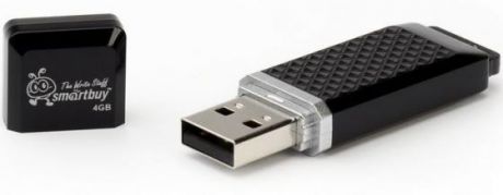 Флешка 4Gb Smart Buy Quartz USB 2.0 черный SB4GBQZ-K