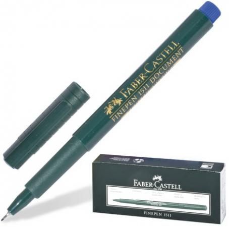 Ручка капилярный Faber-Castell "Finepen 1511" черный 0.4 мм