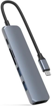 USB-хаб Hyper HyperDrive BAR 6-in-1 USB-C Hub для iPad Pro, MacBook Pro / Air. Порты: HDMI, 2 x USB-A, Micro SD, SD, USB Type-C Power Delivery. Цвет: серый космос.