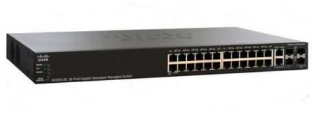 Коммутатор [SG350-28P-K9-EU] Cisco SB SG350-28P 28-port Gigabit POE Managed Switch