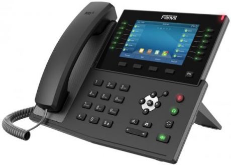 X7C Телефон IP Fanvil IP телефон 20 линий, цветной экран 5", HD, Opus, 10/100/1000 Мбит/с, USB, Bluetooth, PoE {10}