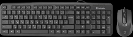 Проводной комплект клавиатура+мышь Defender Dakota C-270 RU, черный (45270)