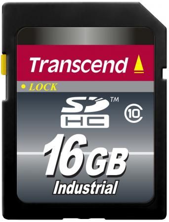 Промышленная карта памяти SDHC Transcend 10I, 16 Гб Class 10 MLC, темп. режим от -40? до +85?