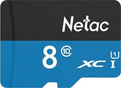 Флеш карта microSDHC 8GB Netac P500 <NT02P500STN-008G-S> (без SD адаптера) 80MB/s